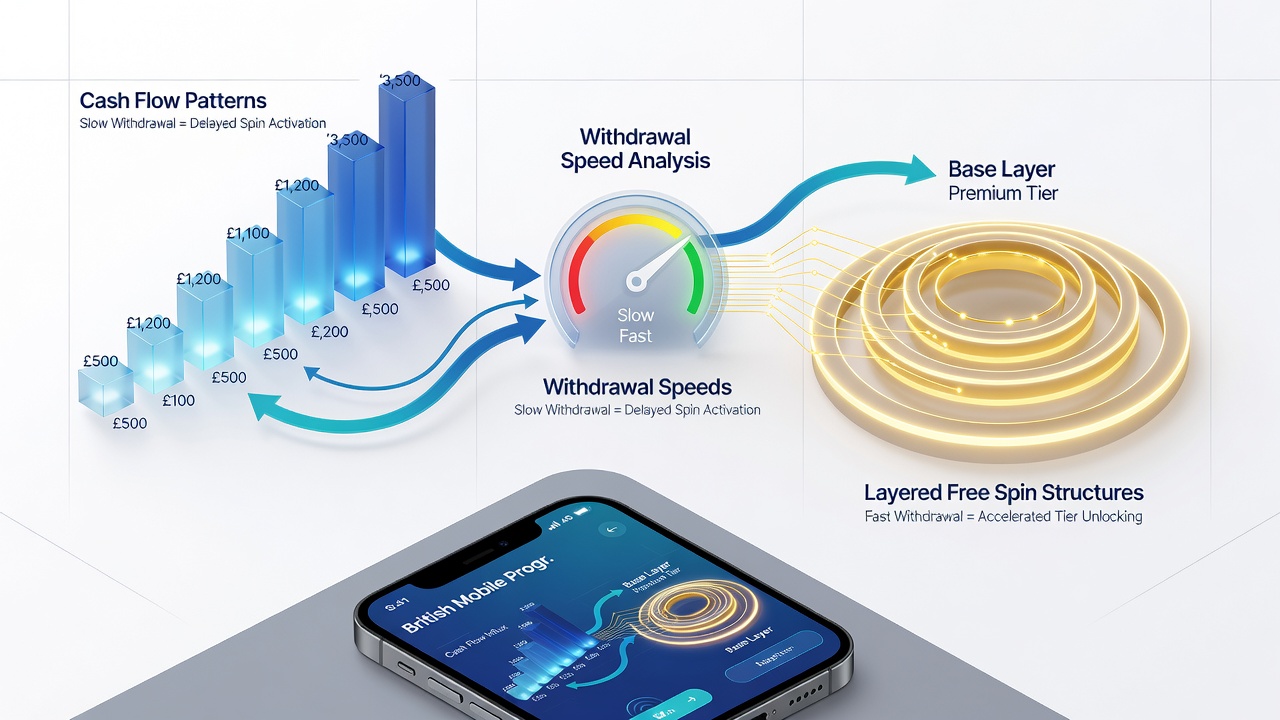 Chart illustrating monthly withdrawal volume patterns tied to layered free spin completion rates in UK mobile progressive games