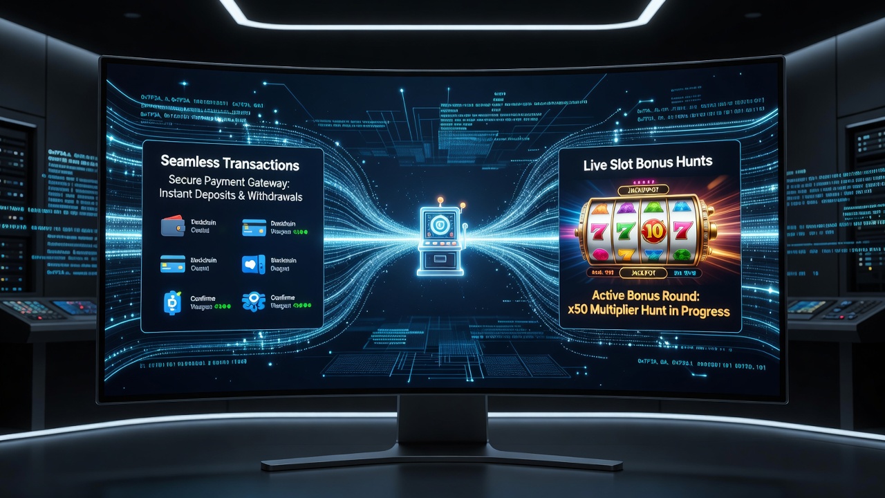Mobile screen displaying ongoing slot bonus hunt synchronized with instant payment confirmation