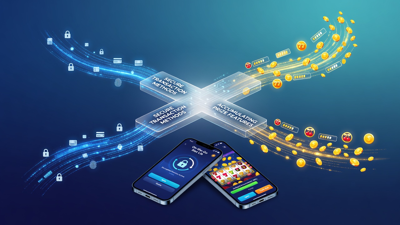 Close-up of a mobile device showing layered bonus features and transaction confirmation alongside a growing prize total